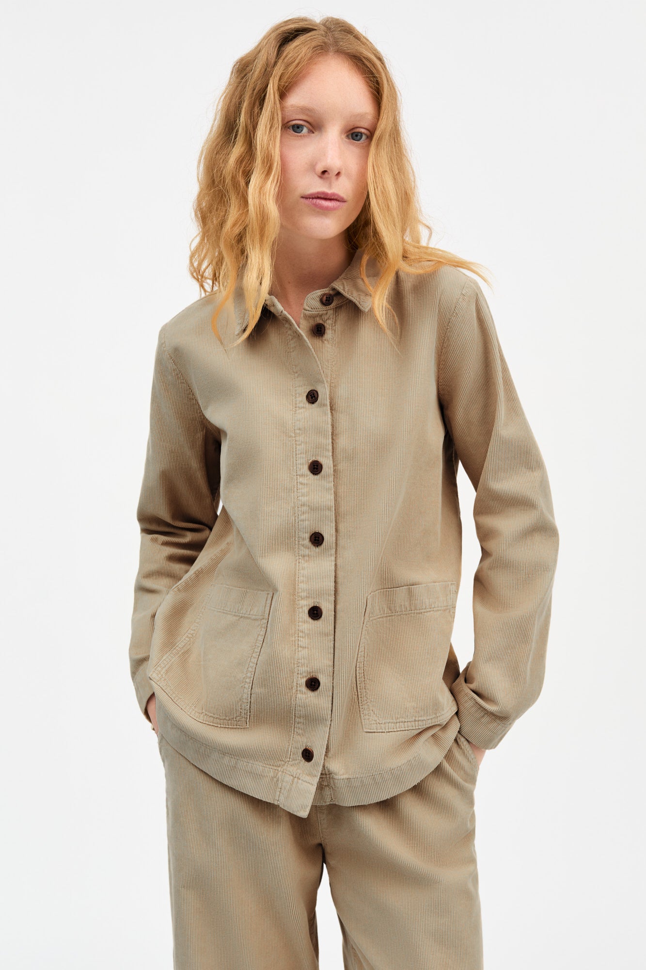Skall Studio Jin overshirt Shirt Noisette